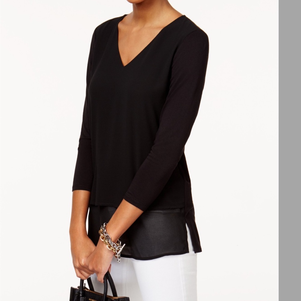 MICHAEL Michael Kors Black Blouse, Size P/S